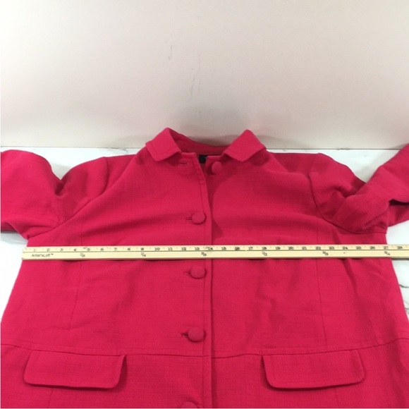 Talbots SPRING Cotton Button Front Trench Jacket Womens 22W Single Breasted Coat - Picture 7 of 9